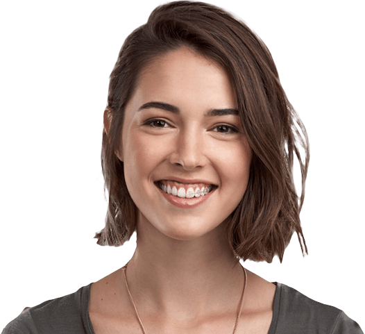 woman with invisalign