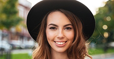 Woman with gorgeous smile